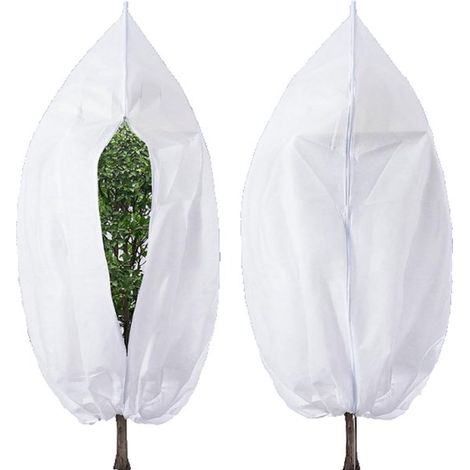 Winter-Blumensäcke – Frostbeständige Blumensäcke mit Reißverschluss und Kordelzug – 350 g/m² – 120 x 180 cm (1/4)