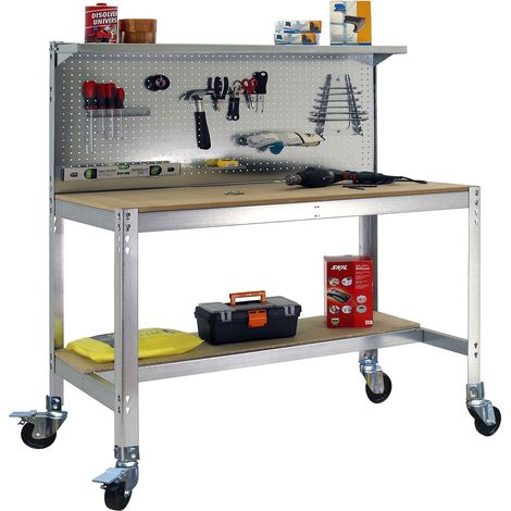 Simonrack Simonwork Mobile BT3 1500 banc de travail galva bois (1/2)