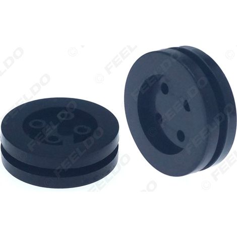 Bobine plate à quatre trous pour fil de phare automobile de 30 mm, cache-poussière pour phare LED automobile