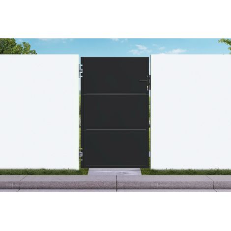 Portillon acier noir mat 1m NALI H.160cm