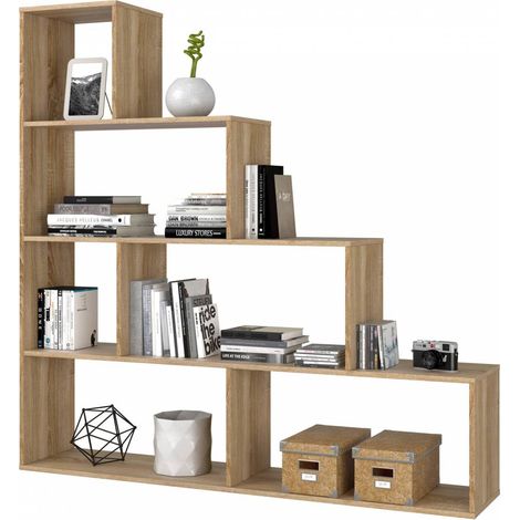 Estantería cubo de roble partición cm 145 x 29 x 145 h