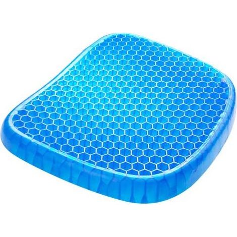 38x32x3cm Gel Seat Cushion, Breathable Gel Seat Cushion Anti-Decubitus Cushion with Non-Slip Cover for Back Pain Relief, Cushion for Car/Office/Home/Wheelchair (1/3)