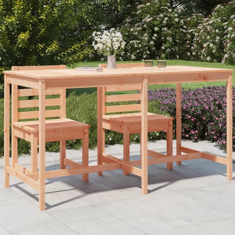 Table de jardin,Table meuble de Balcon,Table d'extérieur 203,5x90x110 cm bois massif de douglas -65066 (1/5)