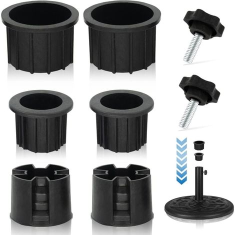 8 pezzi di tappi e spine per base ombrellone, parti di ricambio per base ombrellone, manicotto stabilizzatore (per base ombrellone) (1/4)