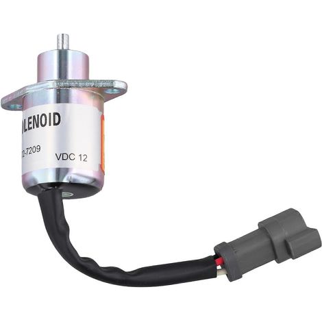 Électrovanne d'arrêt 12 V 172-7209, compatible avec les moteurs 3024C et 3034, électrovanne de coupure de carburant 1727209 (1/5)