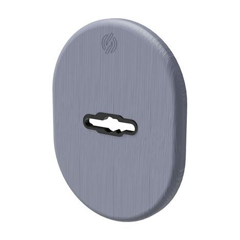MOSTRINA PORTA BLINDATA 4301 SECUREMME - DM OTTONE CROMO SATINATO MM 82X62- 5 pezzi