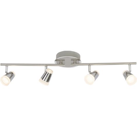 BRILLIANT lampe Escalier LED spot tube 4flg fer / chrome