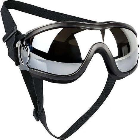 Lunettes pliables pour animaux de compagnie Protection contre le vent et les UV, lunettes recommandées par les vétérinaires Noir