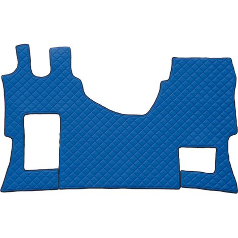 Tappeto unico in Skeentex - Blu - compatibile per Mercedes Actros MP4 (09/1109/19) cabina larga, no tunnel, sedile pass. pieghevole - Mercedes Actros MP5 (10/19) cabina larga, no tunnel, sedile pas