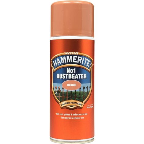 Hammerite - NO. 1 Rust Beater Paints Aerosol - 400ML - Beige