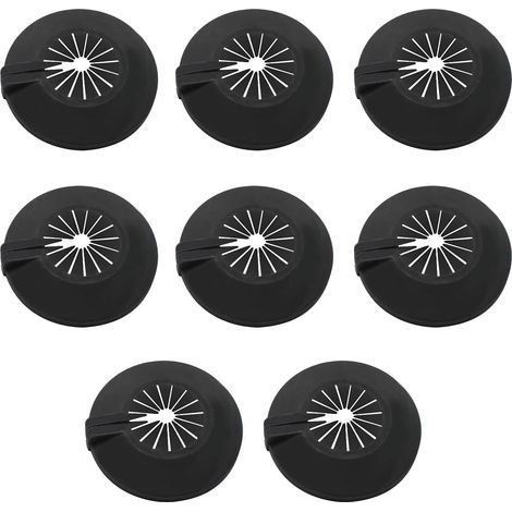 8 Pièces Rosace Radiateur,Utilisation Universelle pour Les Tuyaux de 30-55 mm, Colliers de Pipe Couvercles Sont Conçus Avec des Clips à l'intérieur pour les Fixer au Tuyau (1/5)