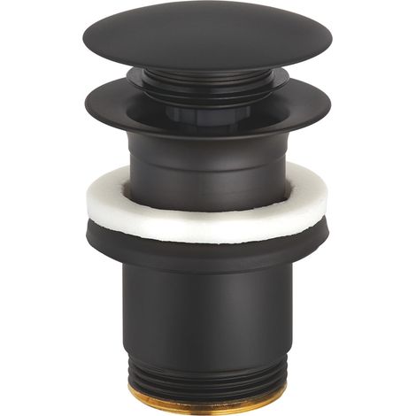 Kludi - Sistema di scarico Push-Open, nero opaco 1042639-00 (1/3)