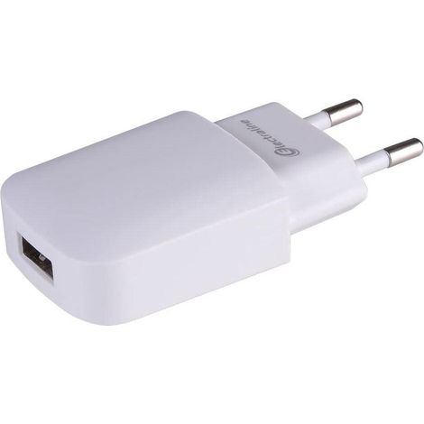 Adaptador Macho 6A Hembra USB 1A - Electraline Cbb (1/2)