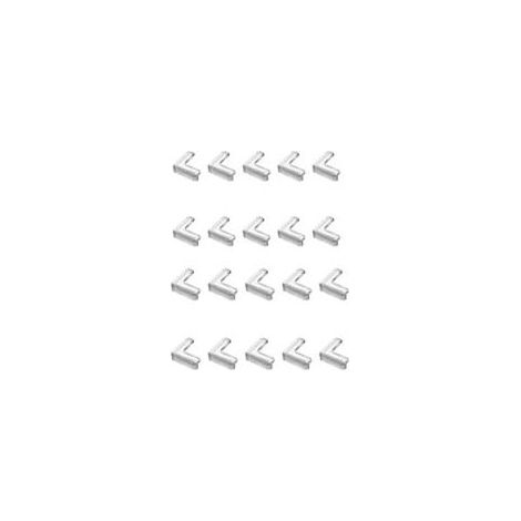Lot de 20 protège-tables, protège-coins pour bébé, protections transparentes pour les coins et les bords de meubles, coussinets pour couvrir les meubles et les bords tranchants (1/5)