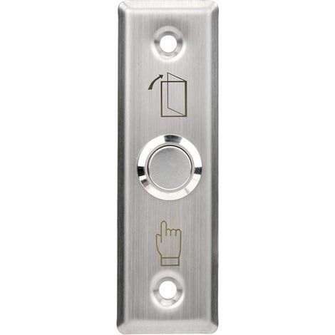 Lntyq Bouton de Sortie Poussoir de Porteen Acier Inoxydable,Rond Bouton Poussoir Interrupteur,Porte Commutateur Electrique de Contrôle d'Accès Cadre de Porte Creux (1/4)