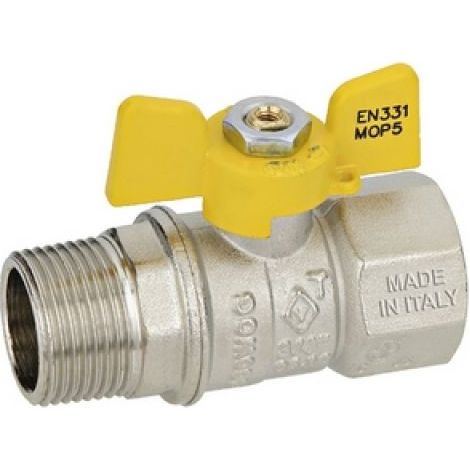 VALVOLA A SFERA GAS MF A FARFALLA MOD. DAKOTA 3/4&quot