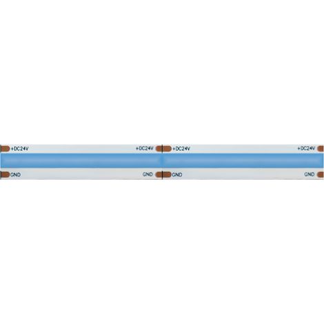Striscia led COB monocolore da 15W/MT 24V - Bobina da 5m - Blu (1/4)