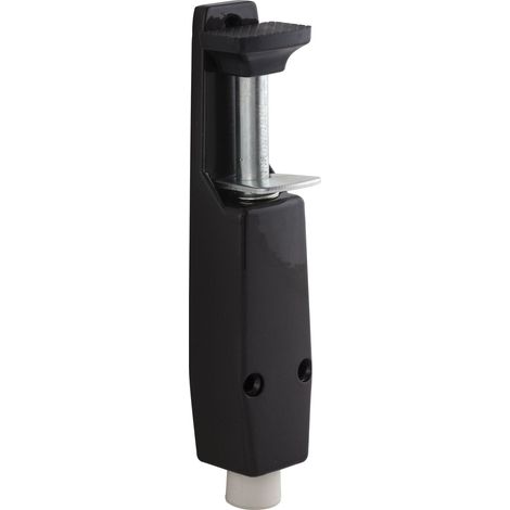 DENI Türfeststeller 3834 Hub 30 mm, 40x190 mm, Zinkdruckguss dunkelbraun RAL8019 (1/2)