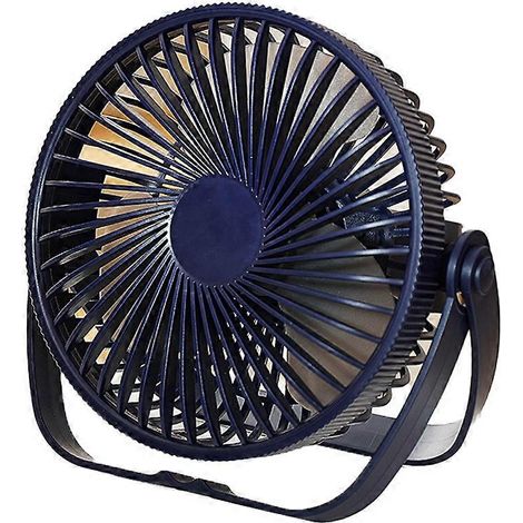 Ventilateur de table, ventilateur de table personnel pour rafraîchissement, idéal pour la chambre, le bureau, la maison, la cuisine, le camping - Bleu (1/5)