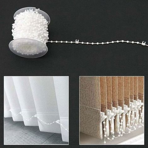 Kit De Réparation Pour Stores Verticaux - Compatible Avec Lattes 127 Mm - Chaîne 10 M - 2 Poids - 10 Connecteurs (1/5)