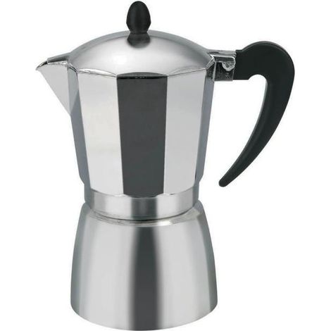 Macchinetta Caffettiera Caffè Mika Polo in Alluminio 12 Tazze (1/2)