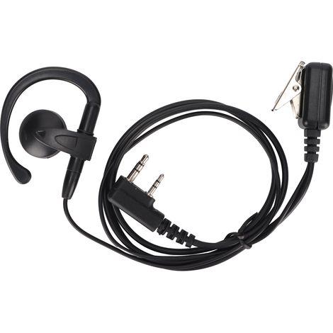 Écouteur Radio Bidirectionnel en Forme G avec Micro Ligne pour Kenwood et Baofeng (1/5)