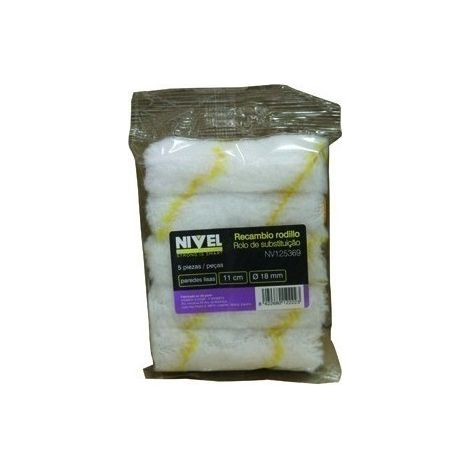Rodillo Pintar R/Mini 5 Pz 11 Cm Sup.Lisa Nivel