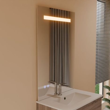 Miroir lumineux ELEG PLUS 70x105 cm - LED réglable, antibuée, interrupteur sensitif (1/3)