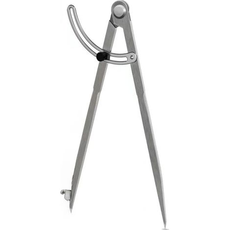 Outil de planification et compas pour bois, tête acier carbone 400 mm avec fixation, pour pose de chants et travail du cuir. Précis et robuste, il convient aux professionnels et bricoleurs. (1/5)