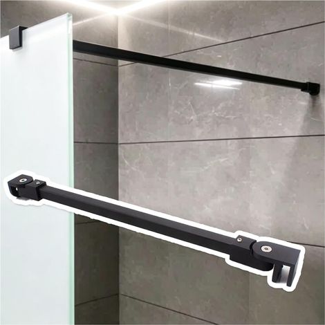 Barre de support murale personnalisable pour paroi douche en (1/5)