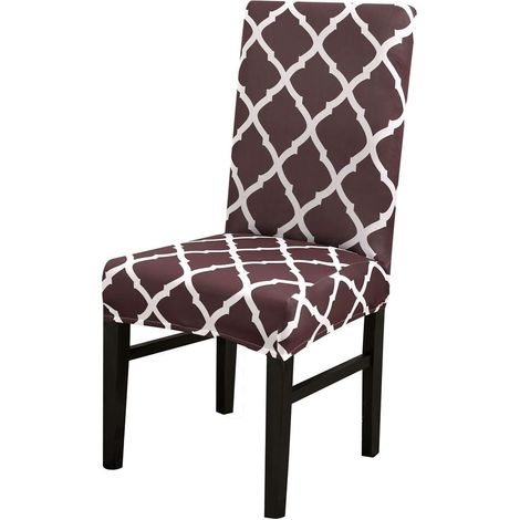 Stretchable Dining Chair Cover, Protective Cover for Dining Chairs, European Style Seat Cover for Weddings, Banquets, Christmas Parties, Birthdays (1/5)