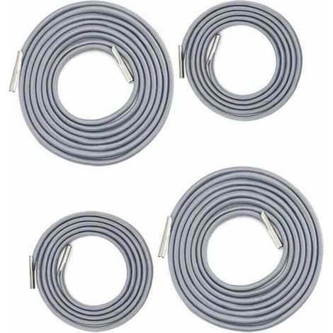 Remplacement Corde Élastique Universelle pour Fauteuil Relax, Chaise Longue , Zero Gravity Chaise Pliante, Fauteuil Relax Bungee (2 x 2.2m+2 x 1.4m gris foncé)LO-Ron