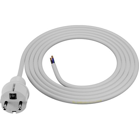 Cavo di alimentazione con spina dritta 2M 3x1.5MM2 16A IP44 bianco (1/5)
