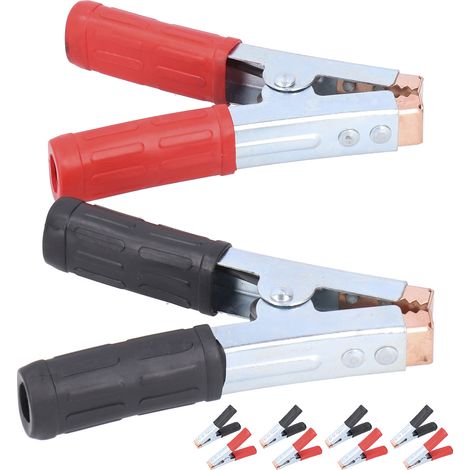 Connecteur de charge de batterie à pince de mise à la terre soudée à 5 paires, pince de mise à la terre à ressort 500 A avec extrémité de fil (1/5)