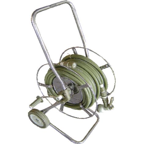 Carrello in metallo con ruote per tubi +30mt di tubo 5838