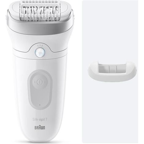 Épilateur électrique - BRAUN - SE7-011 - 2 modes - 40 min - Étanche - Blanc