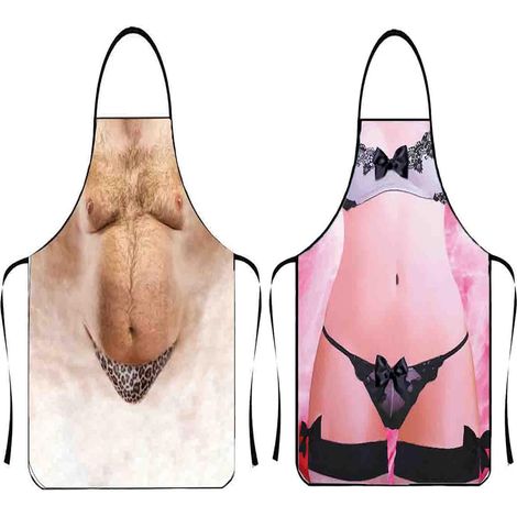 Tablier de Barbecue Amusant pour Homme et Femme, Tablier de Cuisine pour Chef de Cuisine, Cadeau d'anniversaire pour Mari, épouse, Papa, Maman et Amis (1/4)