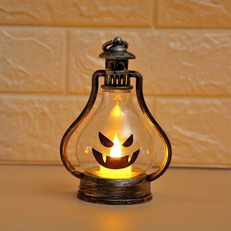 Lanterne citrouille Halloween, veilleuse portable enfant, décoration lumineuse, accessoire fête pour maison (1/5)