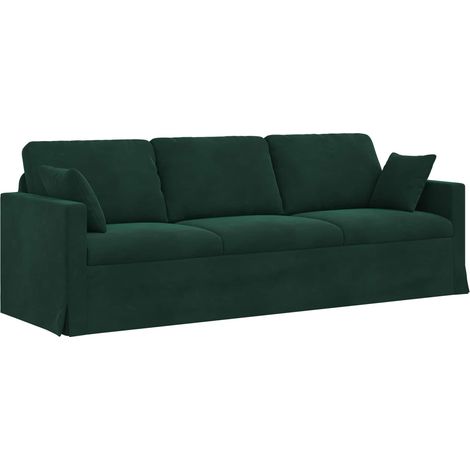 Canapé Vert foncé 228 x 78 x 80 cm Velours (1/5)
