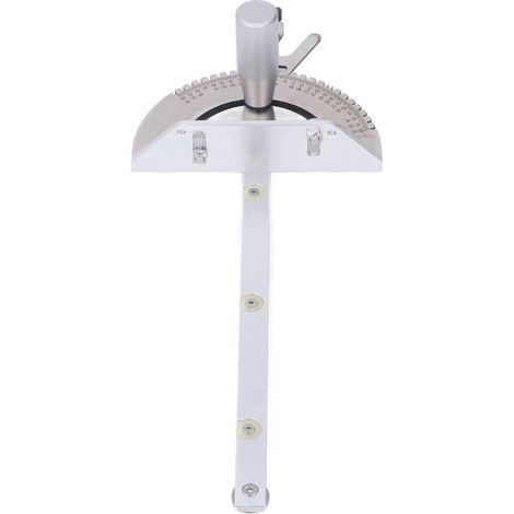 Guide d'onglet pour scie circulaire, angle réglable, échelle transparente, haute précision, alliage d'aluminium pour le travail du bois (1/5)