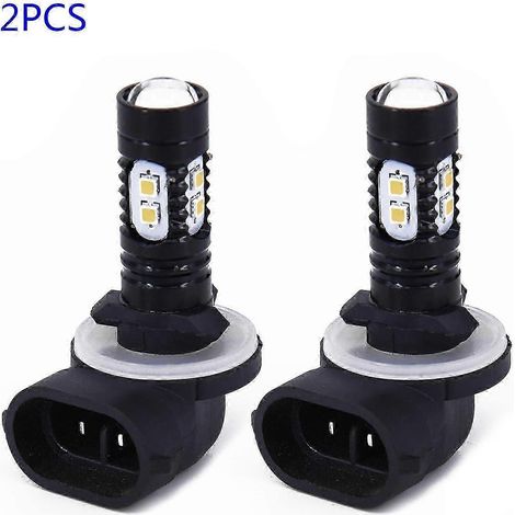 ampoules LED antibrouillard pour voiture (références 881, 862, 886, 889, 894, 896 et 898), 50 W, blanc 6500 K, pour feux de route et de brouillard. (1/5)