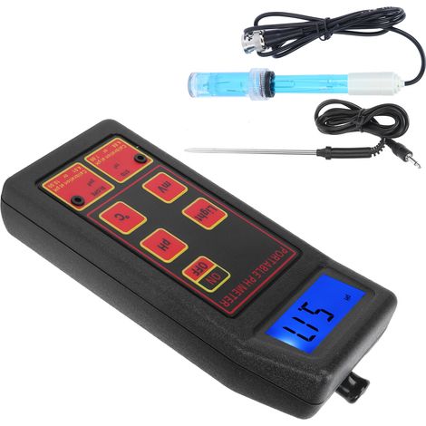 3-in-1 Wasserqualitätstester: Multifunktionales pH-/ORP-/Temperaturmessgerät für Schwimmbäder (1/5)