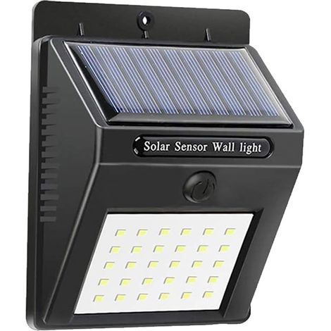 Foco de pared con carga solar y sensor de movimiento SMD 20 LED 1200mAH