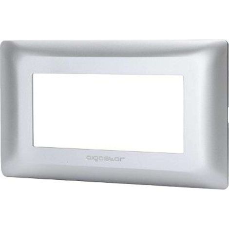 PLACCA COPRIFRUTTI ABM - ARGENTO POSTI 4 MM 140X85 - 8 pezzi