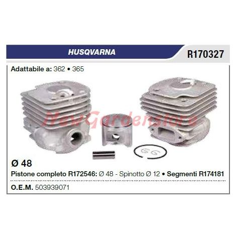 Cilindro pistone segmenti HUSQVARNA motosega 362 365 R170327
