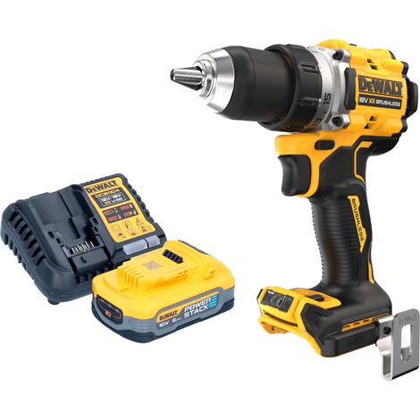 Taladro atornillador a batería DeWalt DCD 800 H1 18 V 90 Nm sin escobillas + 1x batería Powerstack 5,0 Ah + cargador (1/5)