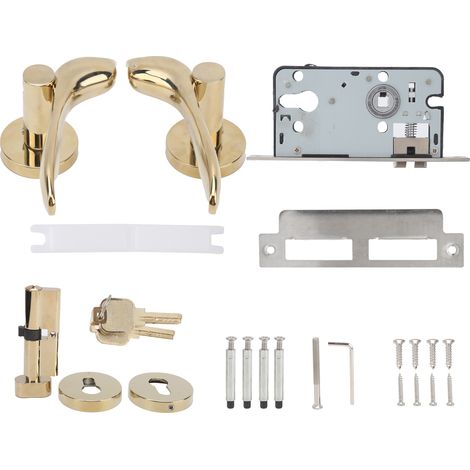 Verrou de porte magnétique silencieux en alliage de zinc pour chambre, kit de sécurité anti-vol intérieur pour maison