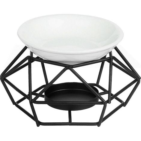 Porte-thés et bougeoirs en céramique exquis et romantiques, brûleurs d'huiles essentielles, brûleurs d'aromathérapie, design de décoration intérieure élégant. (1/5)