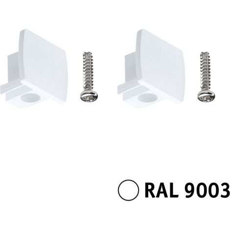Embout de connecteur URail 13x21mm plastique blanc signal (1/5)