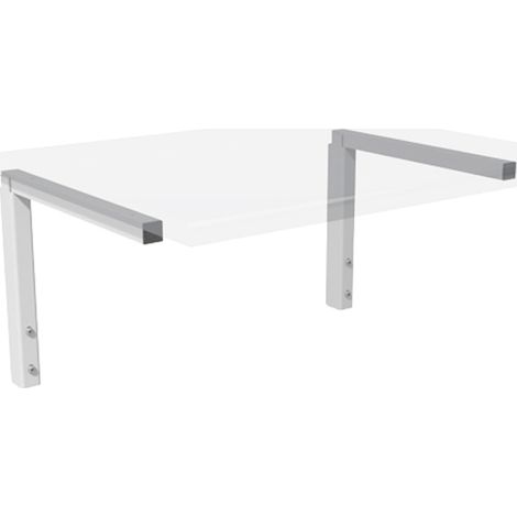 Kit d'équerres réglables pour plan de travail - Décor : Blanc - ITAR (1/4)